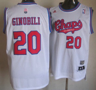 San Antonio Spurs 20 Manu Ginobili ABA Hardwood Classic Swingman Jersey