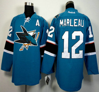 San Jose Sharks #12 Patrick Marleau 2014 Blue Jersey