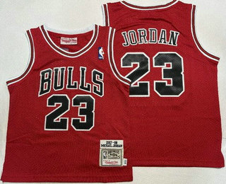 Toddler Chicago Bulls #23 Michael Jordan Red 1997 Throwback Swingman Jersey