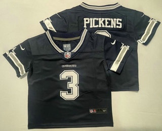 Toddler Dallas Cowboys #3 George Pickens Limited Navy Vapor Jersey