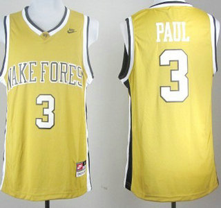 West Forsyth High School #3 Chris Paul Yellow Jersey