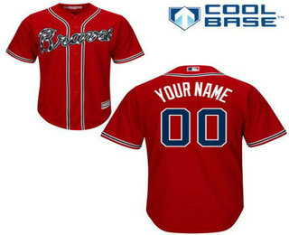 Women's Atlanta Braves Alternate Red Cool Base Stitched Baseball Jersey
