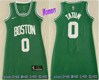Women's Boston Celtics #0 Jayson Tatum Green Icon Swingman Dress
