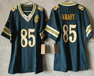 Women's Green Bay Packers #85 Tucker Kraft Green 2026 FUSE Rivalries Collection Limited Stitched Jersey