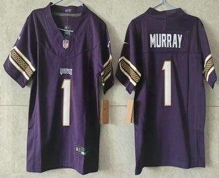 Women's Minnesota Vikings #1 Kyler Murray Purple 2026 FUSE Rivalries Collection Limited Stitched Jersey