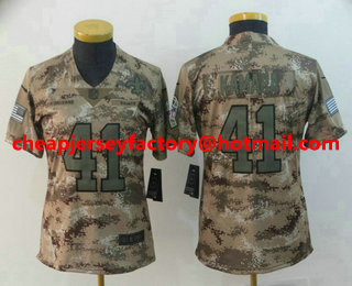 Women's New Orleans Saints #41 Alvin Kamara 2018 Camo Salute to Service Stitched NFL Nike Limited Jersey