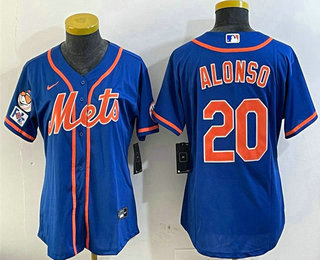 Women's New York Mets #20 Pete Alonso Royal 2025 Spring Training Cool Base Stitched Jersey