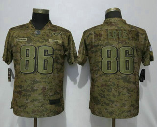 Women's Philadelphia Eagles #86 Zach Ertz Nike Camo 2018 Salute to Service Stitched NFL Limited Jersey