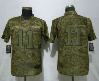 Women's Washington Redskins #11 Alex Smith Nike Camo 2018 Salute to Service Stitched NFL Limited Jersey