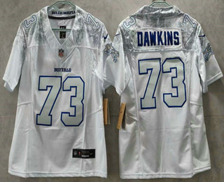 Youth Buffalo Bills #73 Dion Dawkins Limited FUSE White Rivalries Vapor Jersey