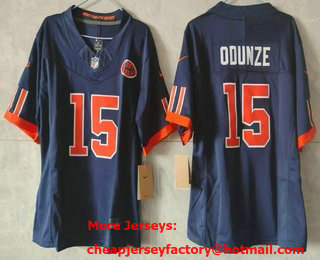 Youth Chicago Bears #15 Rome Odunze Navy 2026 FUSE Rivalries Collection Limited Stitched Jersey
