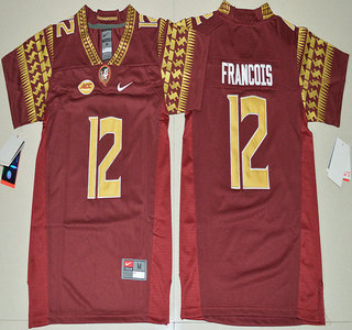 Youth Florida State Seminoles #12 Deondre Francois Red Stitched College Football 2016 Nike NCAA Jersey
