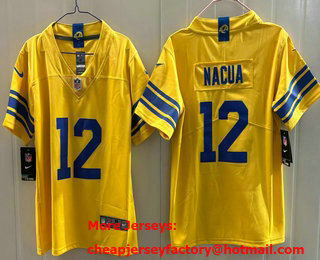 Youth Los Angeles Rams #12 Puka Nacua Limited Yellow 2026 Classic Vapor Jersey