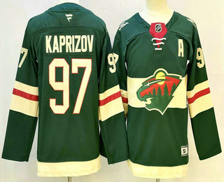 Youth Minnesota Wild #7 Brock Faber Green 2024 Stitched Jersey