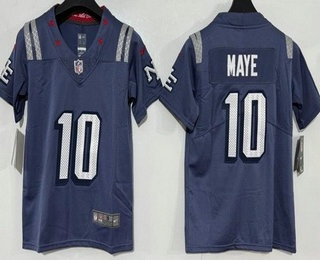 Youth New England Patriots #0 Christian Gonzalez Limited Gray Rivalries Vapor Jersey