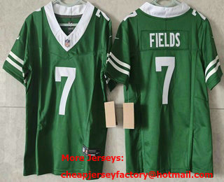 Youth New York Jets #7 Justin Fields Limited Green FUSE Vapor Jersey