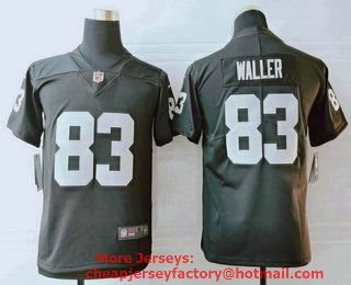 Youth Las Vegas Raiders #83 Darren Waller Black 2017 Vapor Untouchable Stitched NFL Nike Limited Jersey