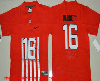 Youth Ohio State Buckeyes #16 J.T. Barrett Red Elite Stitched College Football 2016 Nike NCAA Jersey