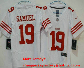 Youth San Francisco 49ers #19 Deebo Samuel Limited White Vapor Jersey