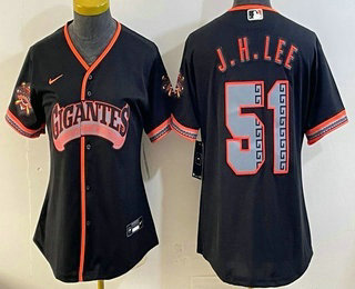 Youth San Francisco Giants #51 Jung Hoo Lee Black 2026 Alternate Stadium Stitched Jersey