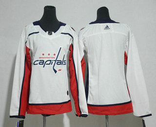 Youth Washington Capitals Blank White 2017-2018 Hockey Stitched NHL Jersey